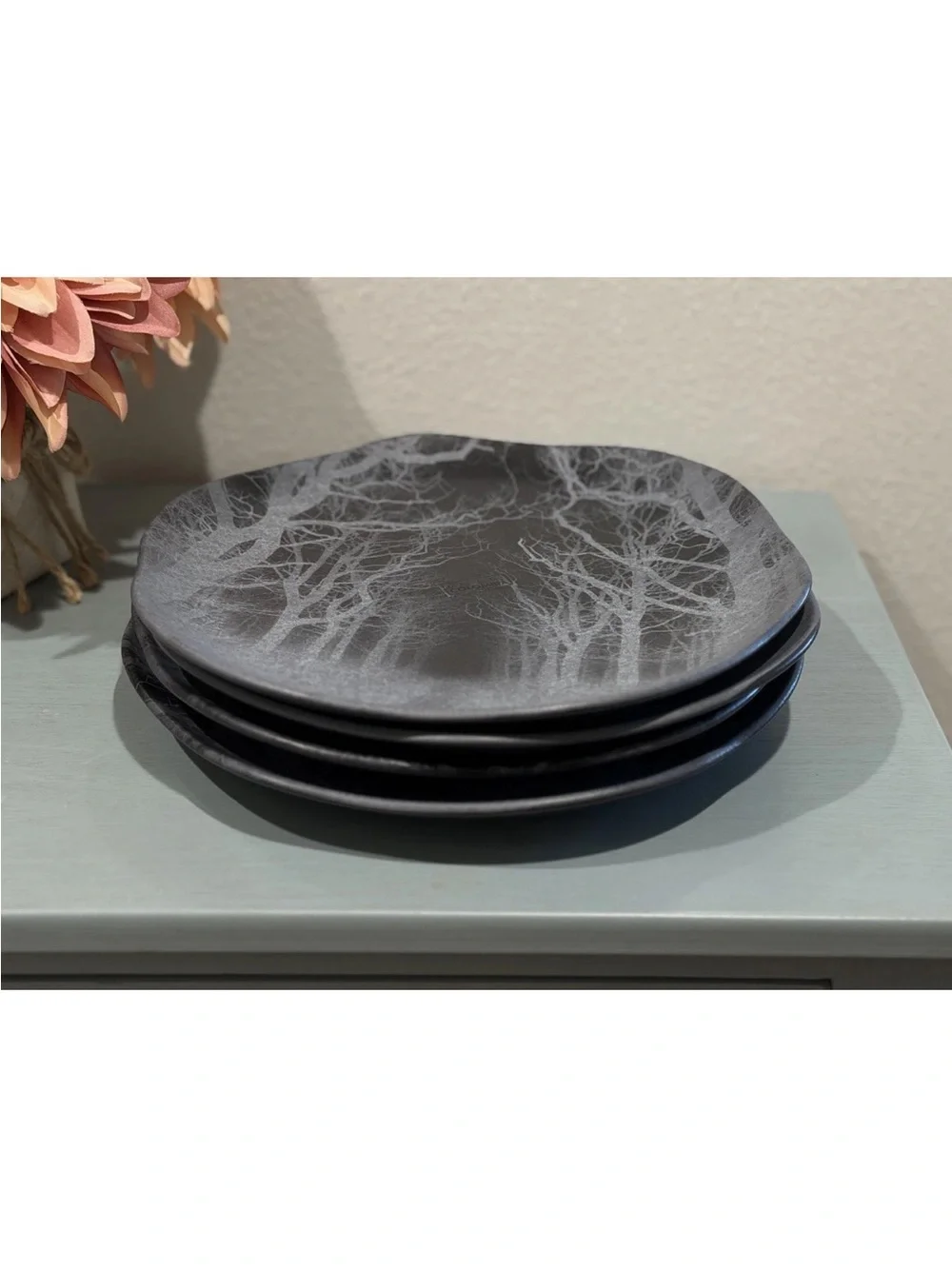 Corona Haunted Forest Halloween Dinner Plates Set of 4 10.5